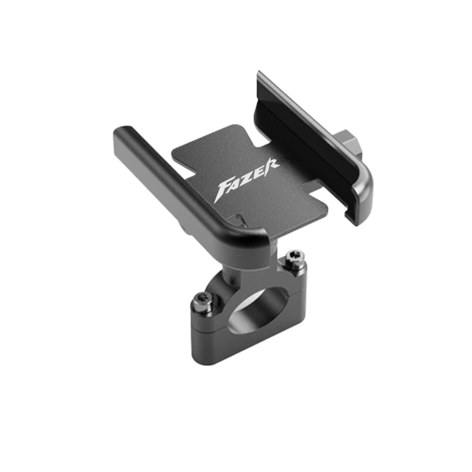 MUFENGparts Motorrad Lenker Handy Halter GPS Stand Halterung Für Yamaha FAZER FZ1 FZ1S FZ1N FZ6 FZ8 FZ8N FZ8S(Handlebar Black) von MUFENGparts