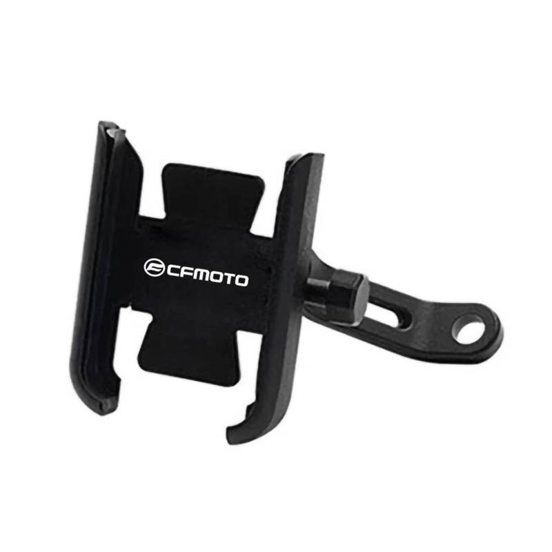 MUFENGparts Motorrad Rückspiegel Handy Halter GPS Ständer Für CFMOTO 150NK 250NK 400NK 650NK NK 150 250 400 650(Mirror Type Black) von MUFENGparts