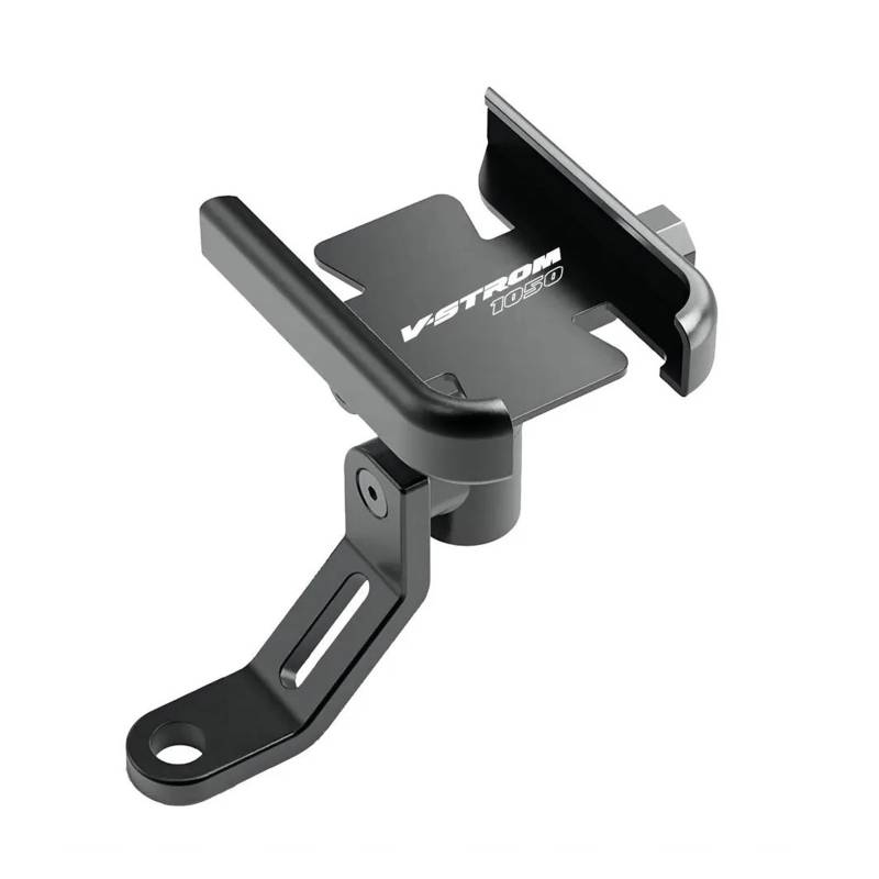 MUFENGparts Motorrad Rückspiegel Handy Halter GPS Ständer Für Suzuki V-Strom 1050 XT Vstrom1050 V-Strom1050XT(Black) von MUFENGparts