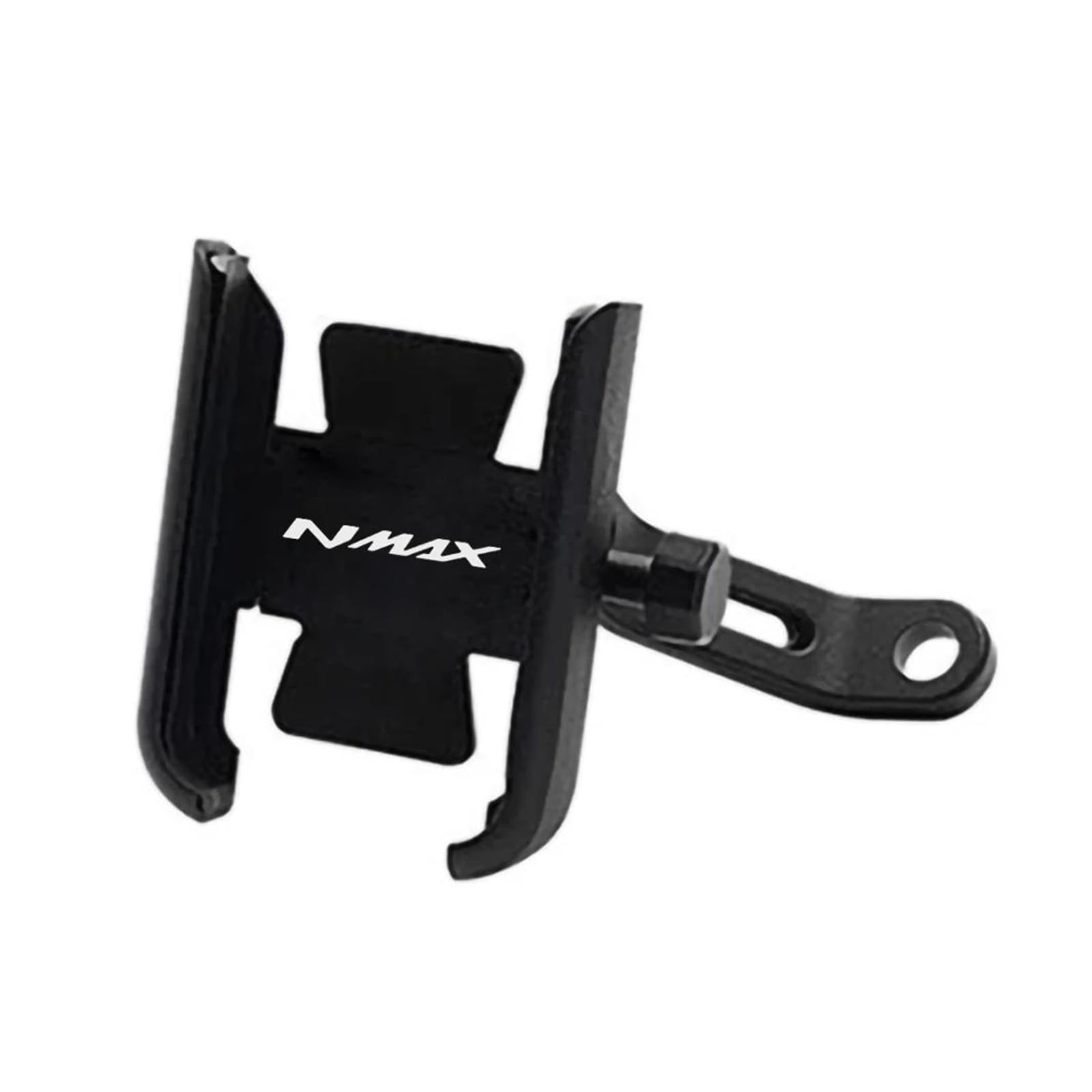 MUFENGparts Motorrad Rückspiegel Handy Halter GPS Ständer Für Yamaha NAMX 155 125 150 N-MAX NMAX125 NMAX150(Mirror Type Black) von MUFENGparts