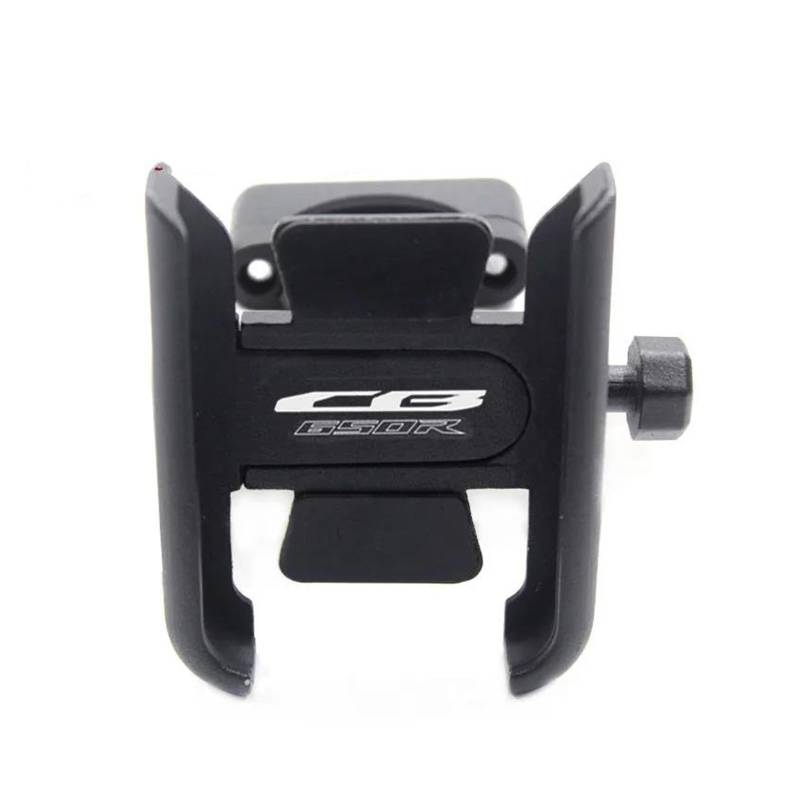 MUFENGparts Motorrad Zubehör Lenker Handy Halter GPS Stand Halterung Für Honda CB 650R CB650R 2019-2024(Handlebar Black) von MUFENGparts