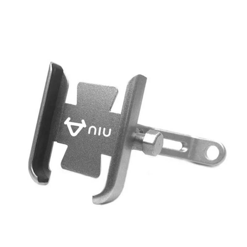 Motorrad Zubehör Rückspiegel Handy Halter GPS Stand Halterung Für NIU N1 N1S M1 U1 M + NGT(Mirror Type Silver) von MUFENGparts