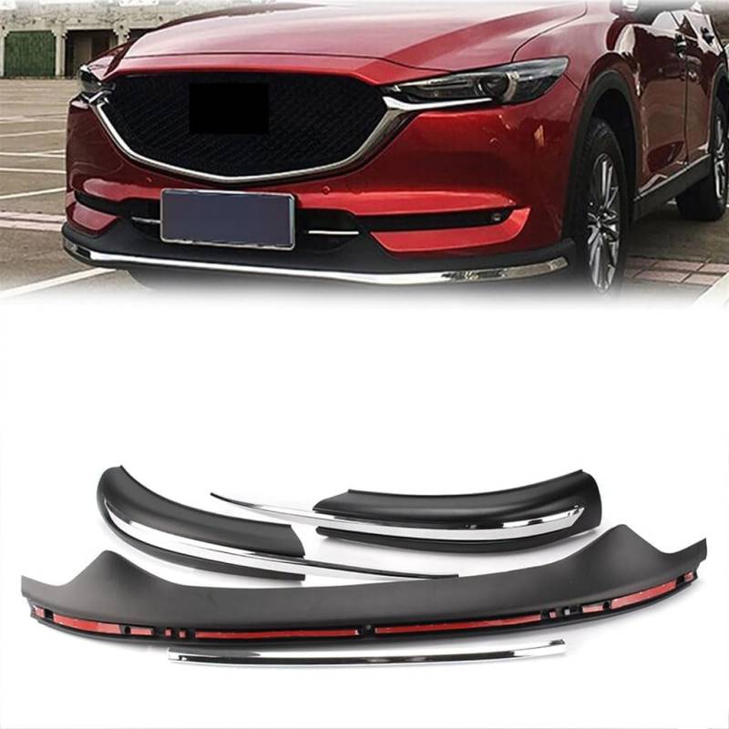 Auto Frontspoiler für Mazda CX-5 2017 2018 2019, Frontstoßstange Lippe Sport-Performance, Lippen Flügel Exterieur Zubehör Frontstoßstange Splitter zubehör von MUGONGWEI