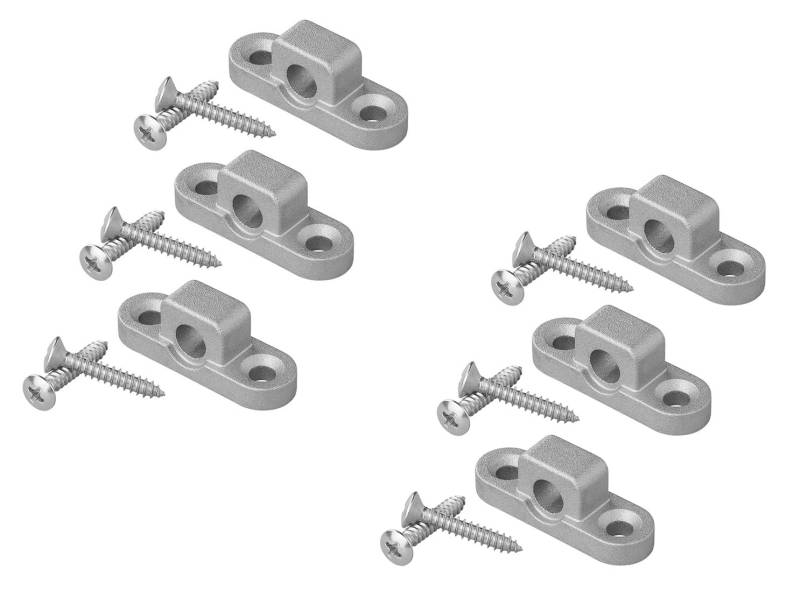 MULTIBROS 6 Stück Vorzeltöse für Wohnmobil & Wohnwagen - aus Metall mit Rostschutz, senkrechte und waagerechte Ausführung (waagerecht) von MULTIBROS