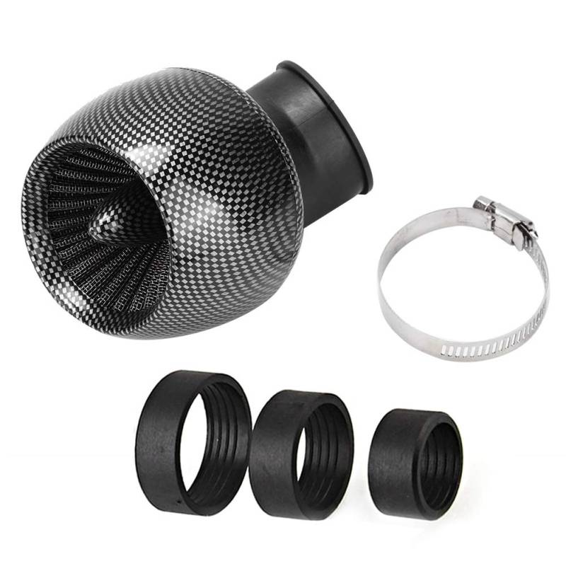 MUNEFE Filter, Luftfilter-Ansaugfilter, Luftfilter Für Carbon Fiber Tex Universal Moto Luftfilter Für Die Meisten Motorräder Und Fahrräder von MUNEFE