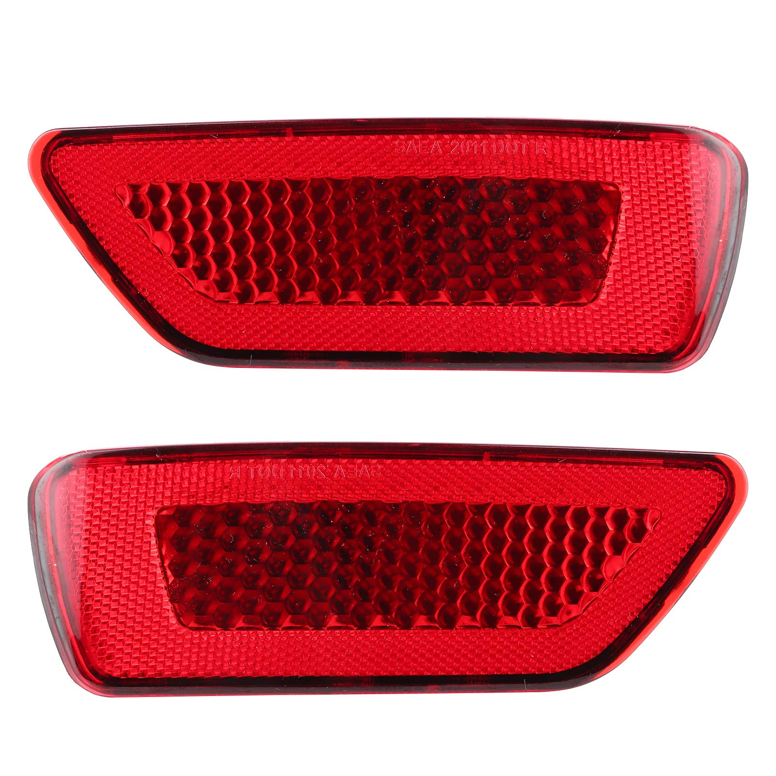 MUNEFE 2pcs Heck Stoßfänger Reflektor Lichtlampe, Linke rechte hintere Stoßfänger -Trimmreflektoren für die Reise AVP Crew Crossroad GT (Rot) von MUNEFE