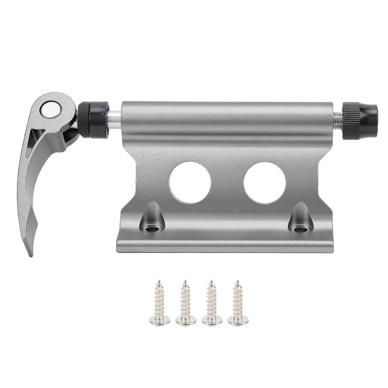 MUNEFE Fahrradblock-Gabelhalterung, Aluminiumlegierung, Schnellspanner-Gabelhalterung, LKW-Ladeflächen-Fahrradträger, tragbar für LKW-Anhänger-Fahrräder (Tiefes Titan) von MUNEFE