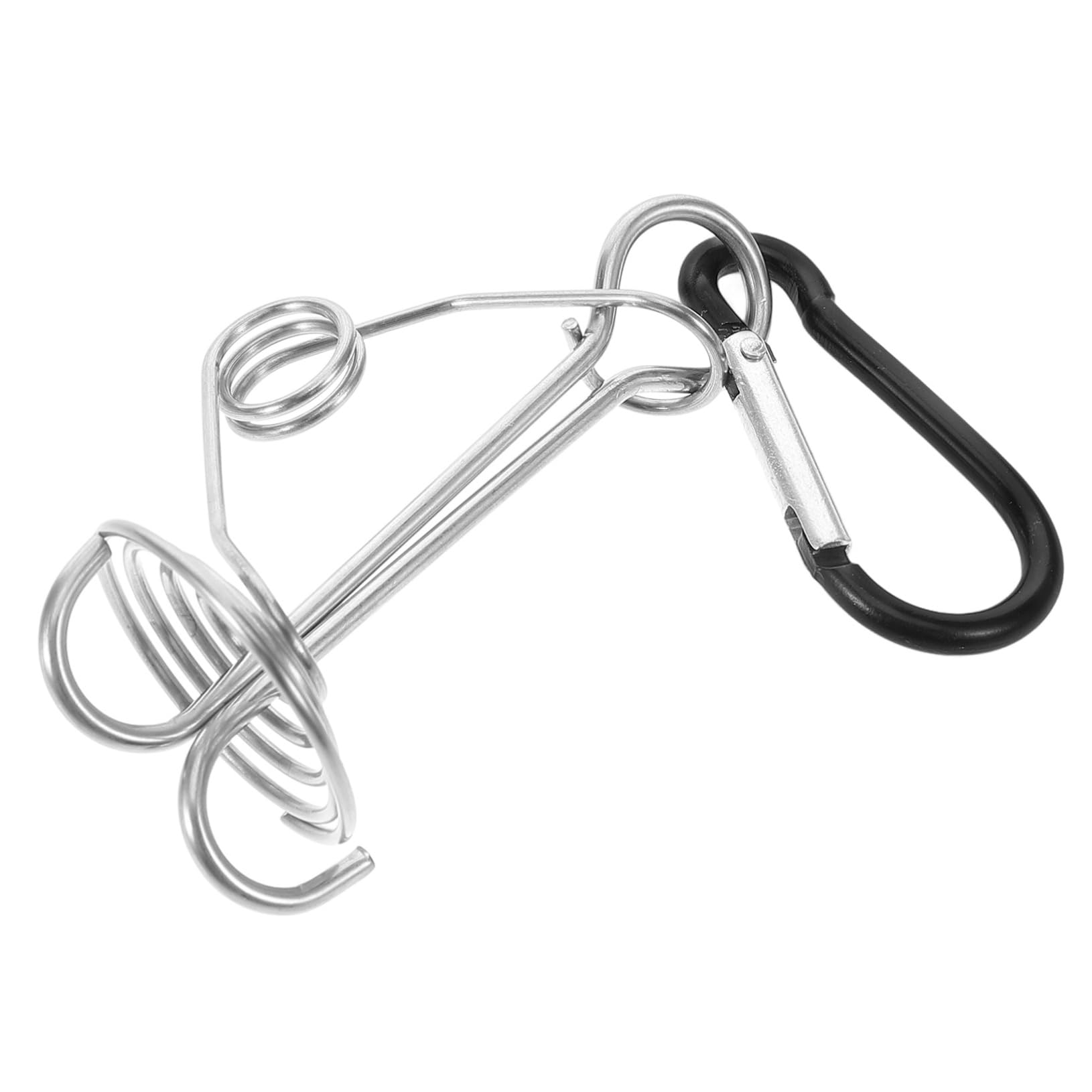 MUSISALY Fischgräten-Zeltheringe Outdoor-Zeltzubehör Camping-Zeltbefestigung Zeltspannclip Zeltschnurbefestigung Zeltschnurhalter Schnallenspanner praktische Zeltschnallen Metall Black von MUSISALY