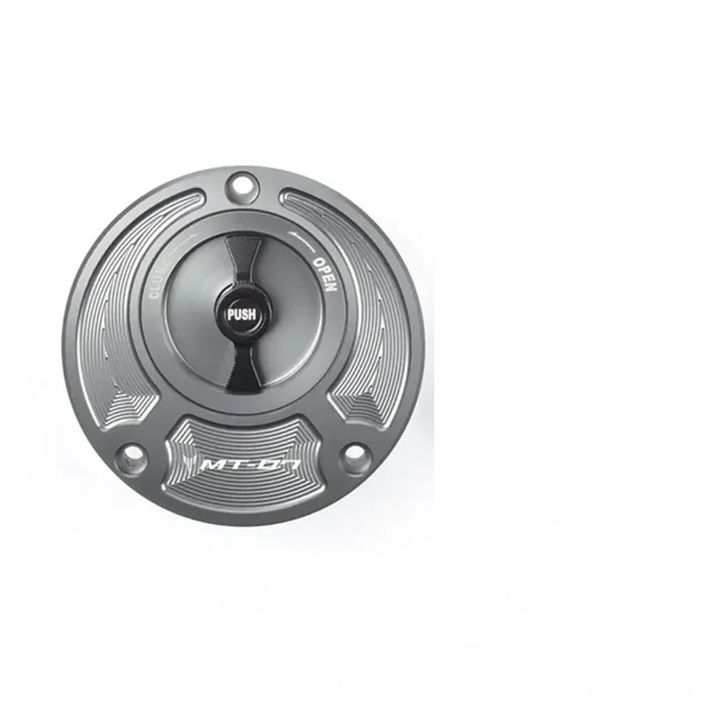 Kraftstoff tankdeckel Für Ya&maha MT07 MT-07 FZ07 FZ-07 2014 2015 2016 CNC Motorrad Kraftstoff Tankdeckel Abdeckung Aluminium Keyless von MUTYNE