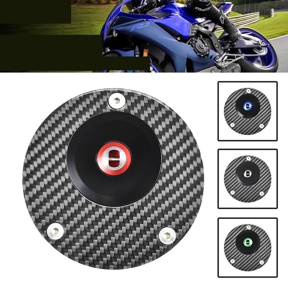 Kraftstoff tankdeckel Für Ya&maha R7 YZF R1 R6 R3 R125 MT07 MT09 Carbon Kraftstoff Tank Kappe Anti-diebstahl Motorrad Zubehör Kraftstoff Gas Öl Tank Abdeckung von MUTYNE