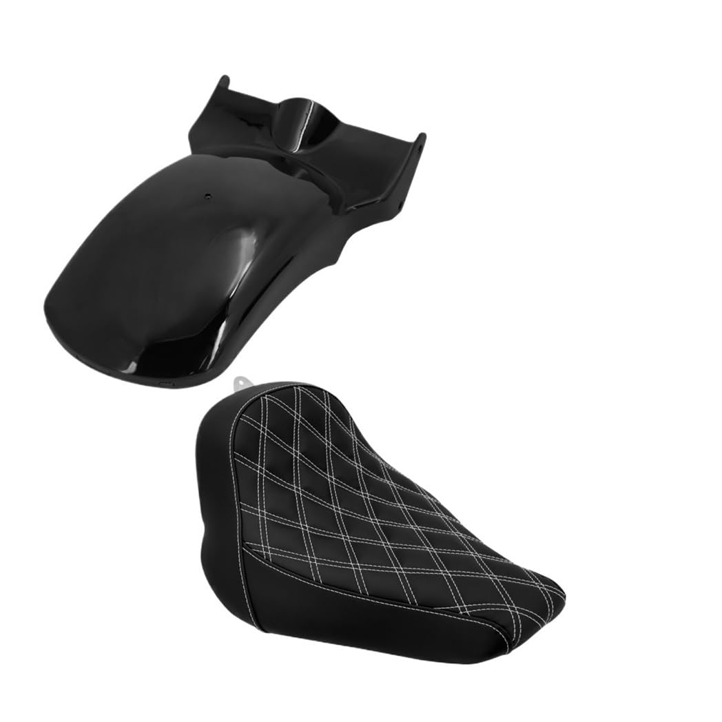 MUTYNE Kotflügel Protector Motorrad Vorne Fahrer Sitz & Kotflügel Abdeckung Hinten Mud Guard Mit Blinker Licht Für So&ftail Breakout Fat Boy 18-2023 von MUTYNE