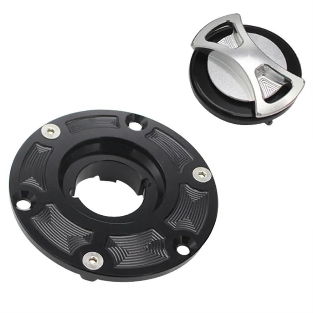 MUTYNE Kraftstoff tankdeckel Für Tr&iumph Speed ​​Four 2002–2006 Geschwindigkeit für Triple 1050 2005–2010 CNC-Aluminium-Motorrad-Kraftstofftankdeckel-Abdeckung Schnellverschluss von MUTYNE