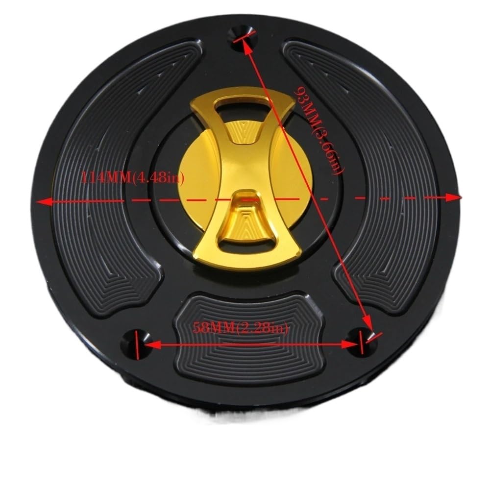 MUTYNE Kraftstoff tankdeckel Schlüssellose Motorrad-Tankdeckelabdeckung für CBF500 2004–2005 C&BF 500 von MUTYNE