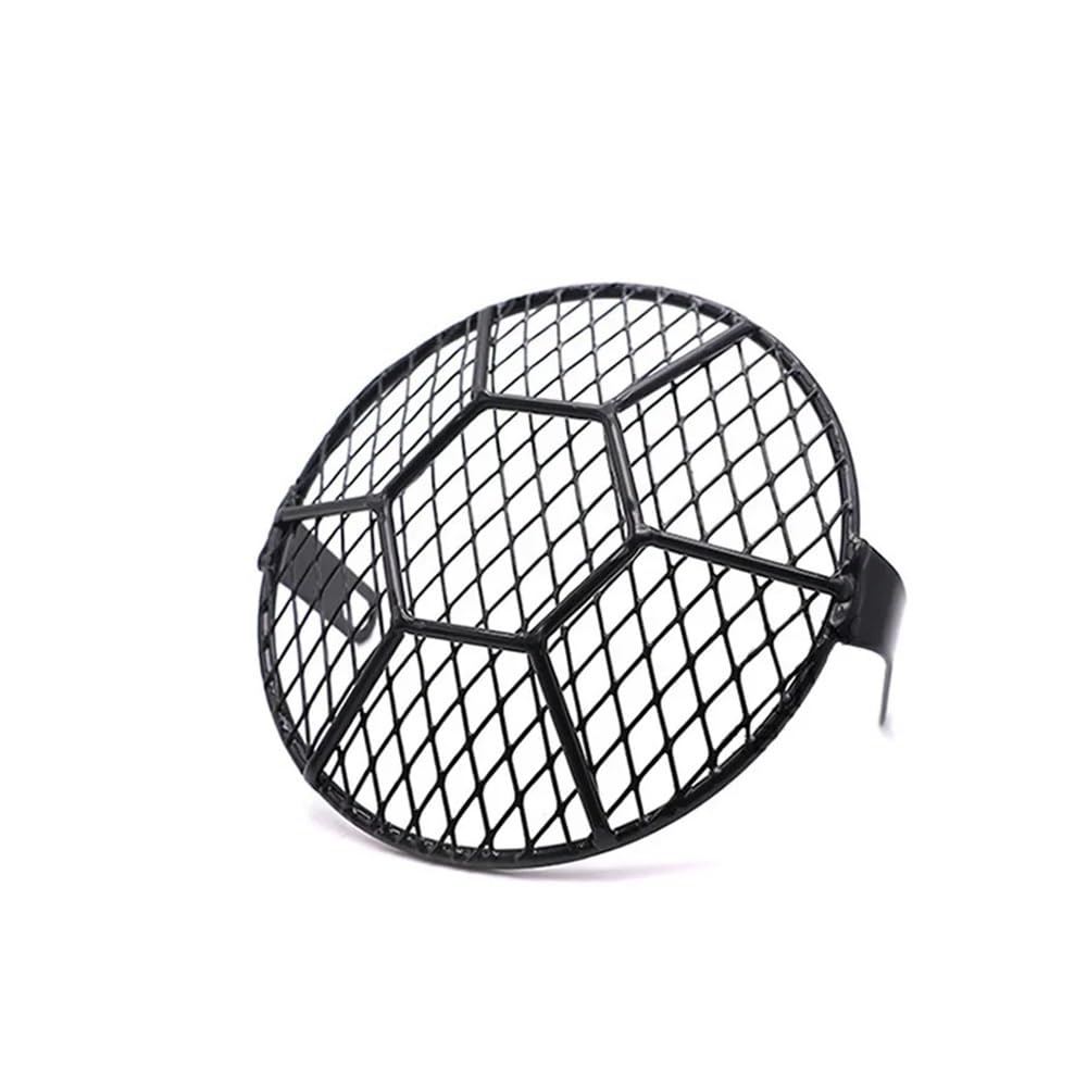 MUTYNE Motorrad Scheinwerferabdeckung 7 "Motorrad Scheinwerfer Mesh Grill Schutz Front Lampe Mesh Grille Abdeckung Schutz Scheinwerfer Abdeckung Für Cruiser von MUTYNE