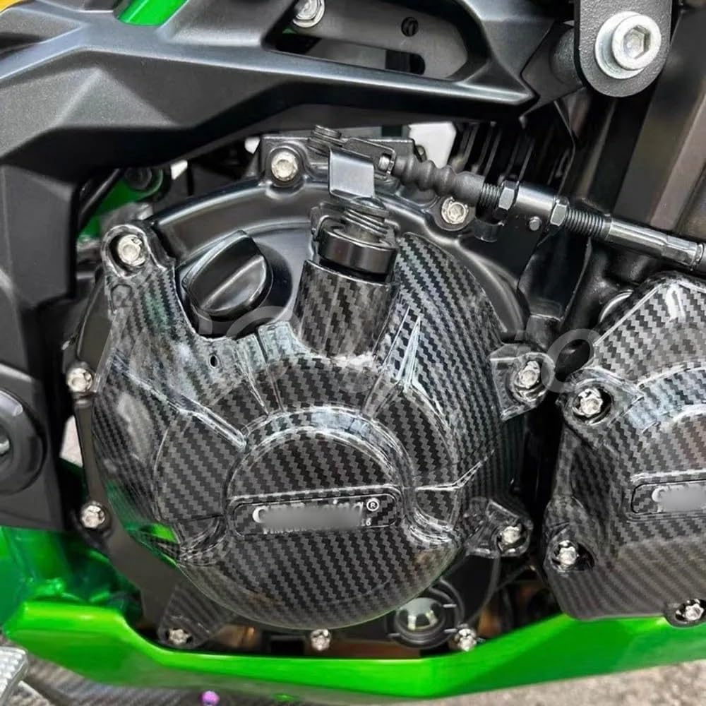 Motorstatorabdeckung Motorräder Motor Abdeckung Schutz Fall Für Ka&wasaki Für Z900 2017-2023 Carbon Faser Druck von MUTYNE