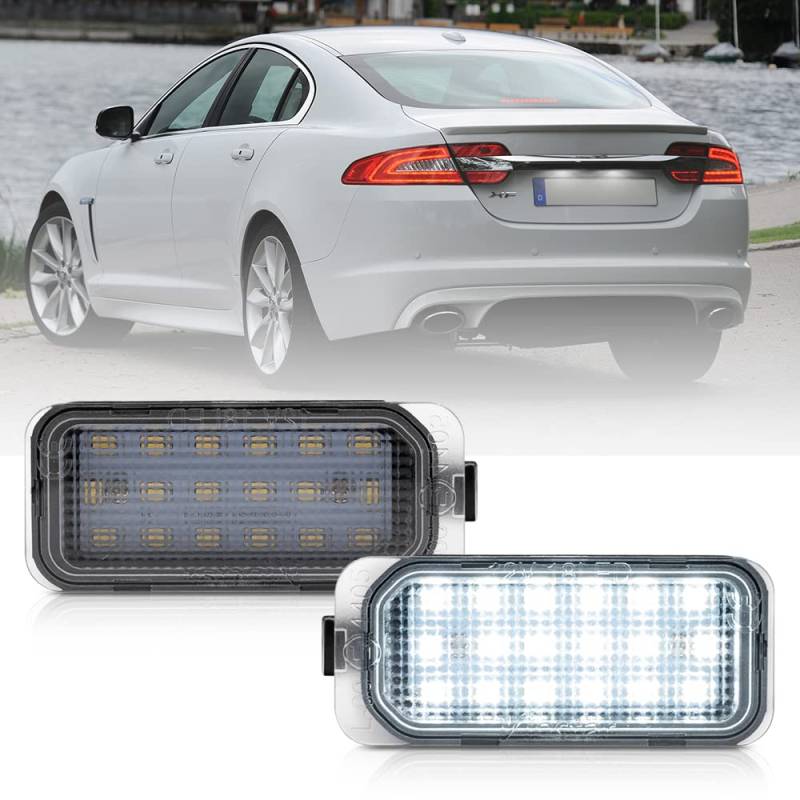 2x LED Kennzeichenbeleuchtung für Ford Mondeo MK4 IV 4 Focus MK2 MK3 Fiesta Kuga Galaxy S-Max Grand C-Max B-Max Ecosport von MUUGO