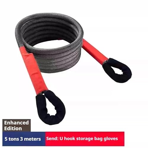 MVGVPLVLTN Car Trailer Rope Off-Road Vehicle Special Thick Towing Rope 20 Ton Rope National Standard Towing Rope Truck Rescue Rope(1PCS 3M) von MVGVPLVLTN