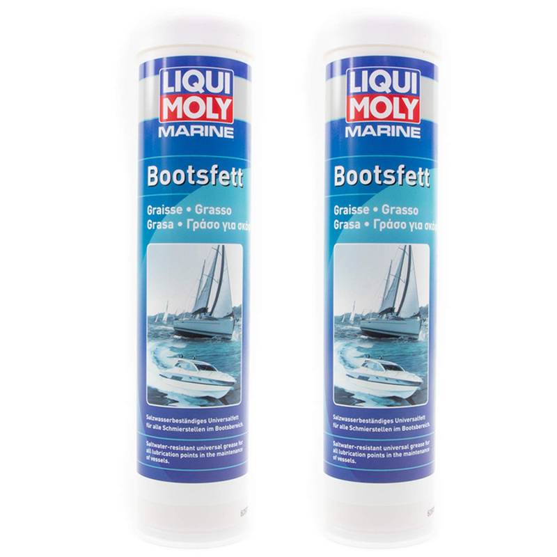 Bootsfett Boot Marine Fett Kartusche Schmierfett wasserfest LIQUI MOLY 25043 2x 400 g von MVH Bockauf