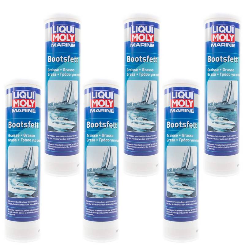 Bootsfett Boot Marine Fett Kartusche Schmierfett wasserfest LIQUI MOLY 25043 6x 400 g von MVH Bockauf