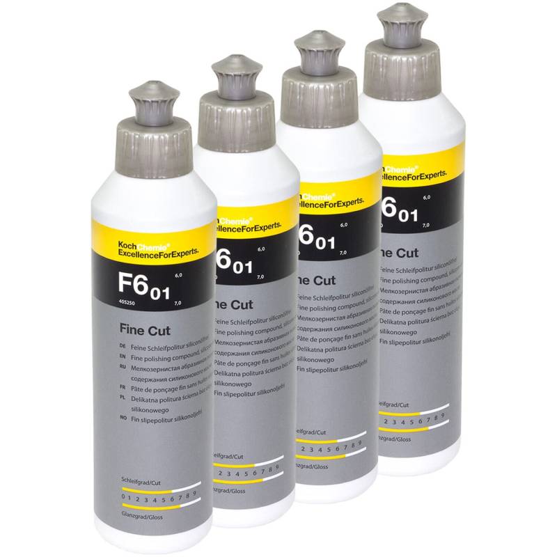 Feine Schleifpolitur Siliconölfrei Fine Cut F6.01 Koch Chemie 4 X 250 ml von MVH Bockauf