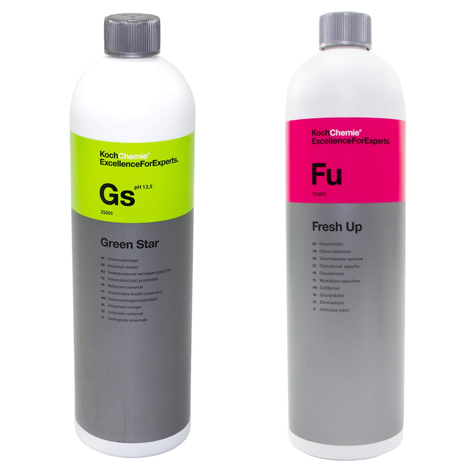 Geruchs Auto Entferner Fresh Up Fu 1 Liter + Green Star Gs Reiniger Universal 1 Liter Koch Chemie von MVH Bockauf