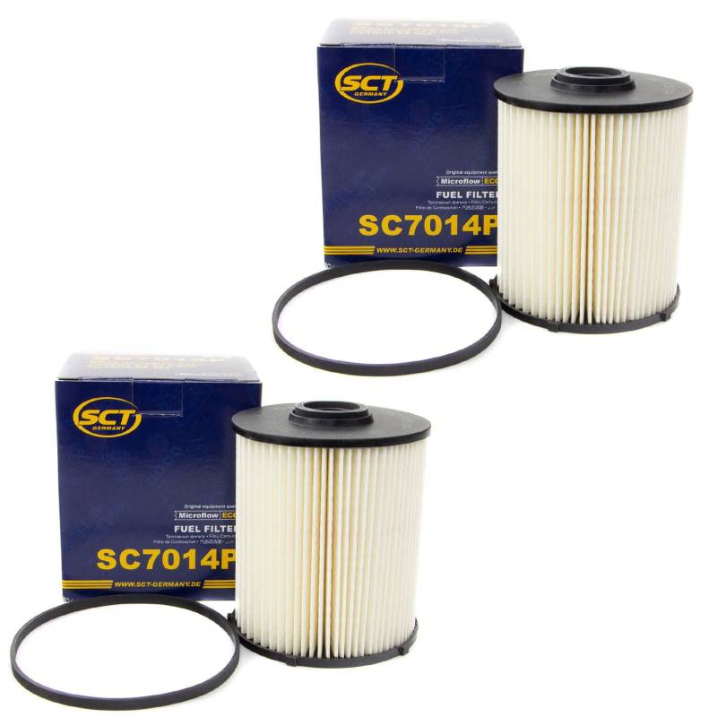 Kraftstofffilter Filter Diesel SCT SC7014P Set 2 Stück von MVH Bockauf