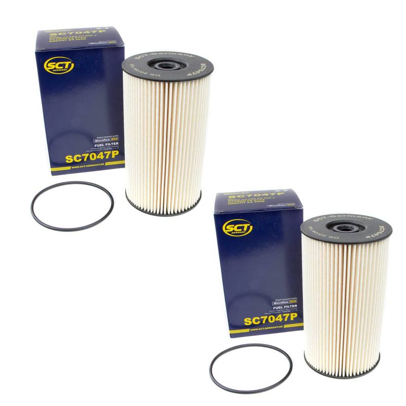 Kraftstofffilter Filter Diesel SCT SC7047P Set 2 Stück von MVH Bockauf