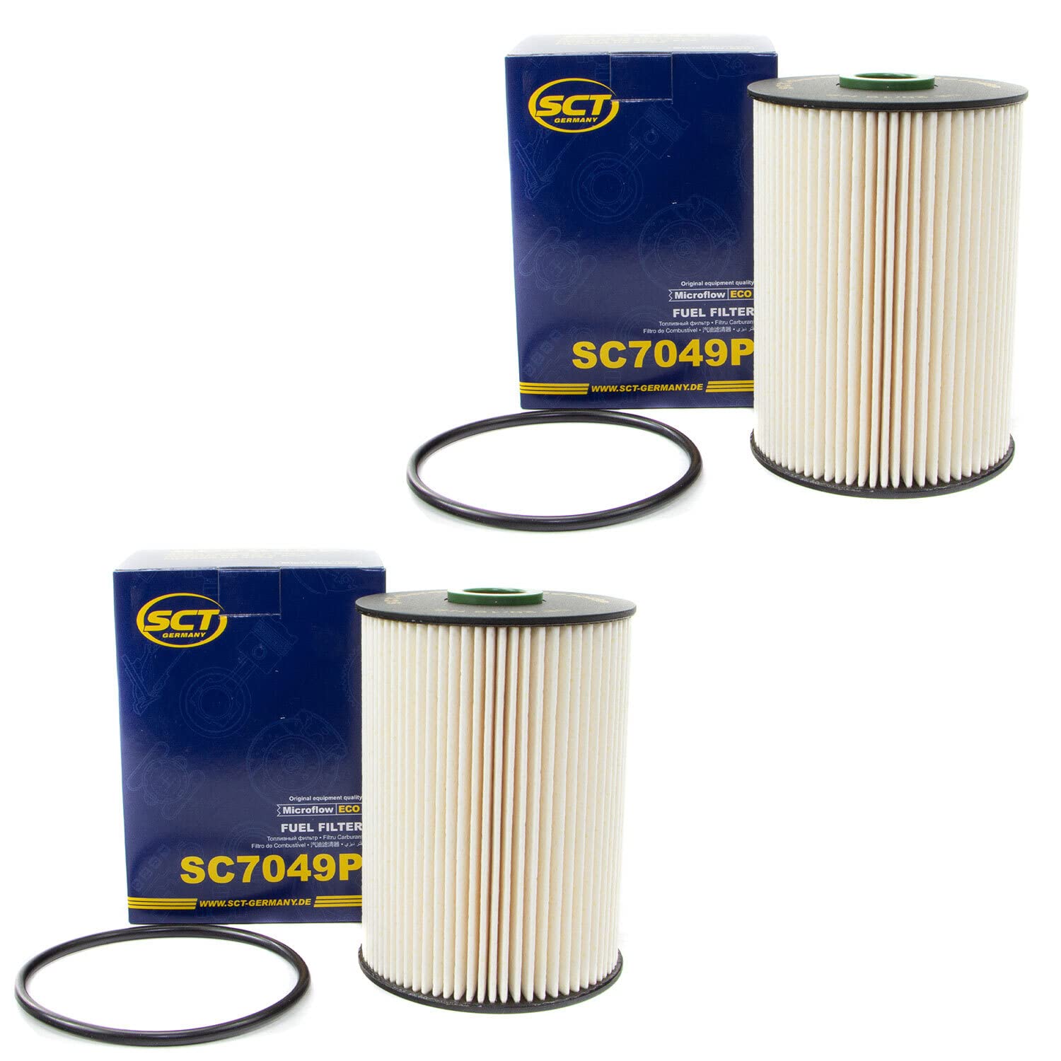 Kraftstofffilter Filter Diesel SCT SC7049P Set 2 Stück von MVH Bockauf