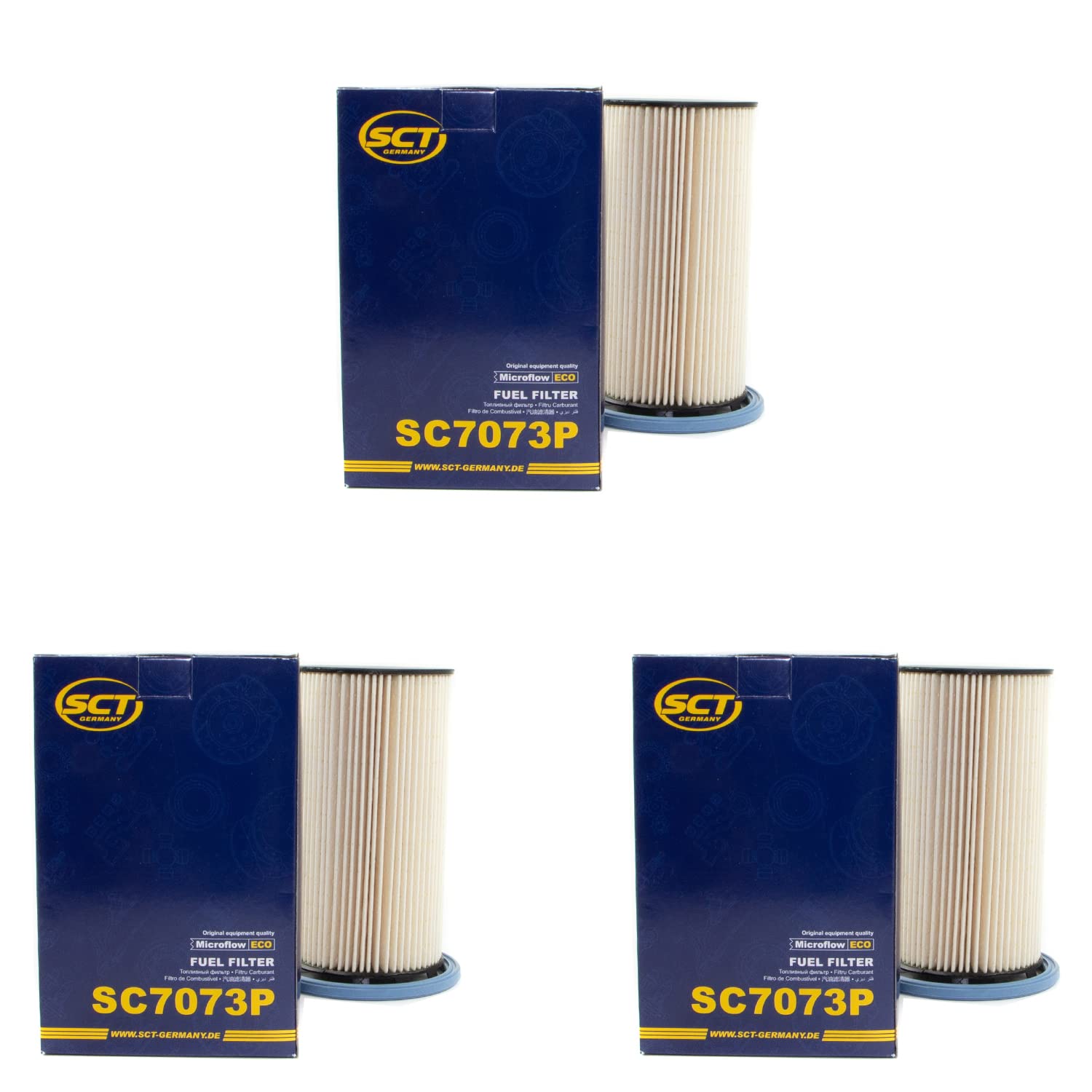 Kraftstofffilter Filter Diesel SCT SC7073P Set 3 Stück von MVH Bockauf