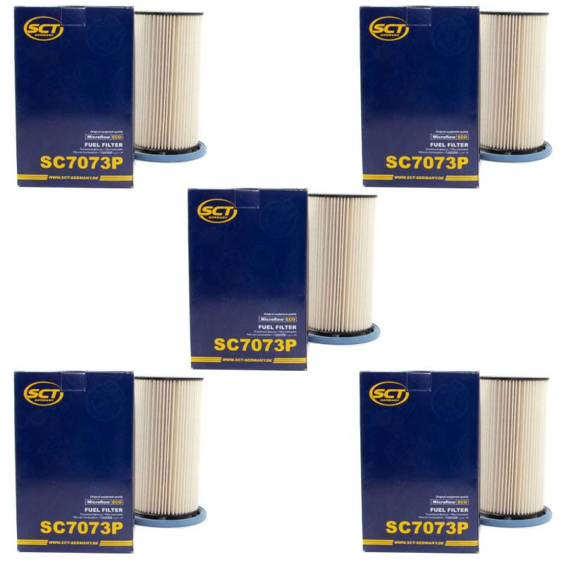 Kraftstofffilter Filter Diesel SCT SC7073P Set 5 Stück von MVH Bockauf