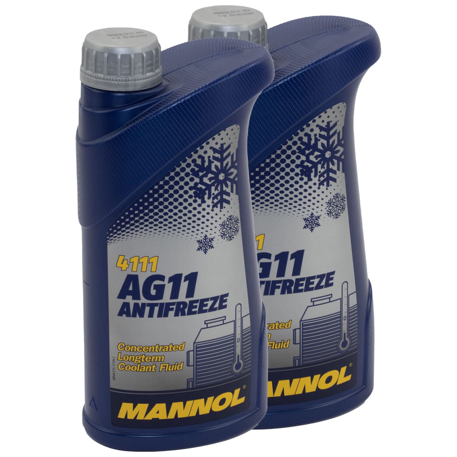 Kühlerfrostschutz Konzentrat MANNOL AG11 Longterm -40°C 2 X 1 Liter blau von MVH Bockauf