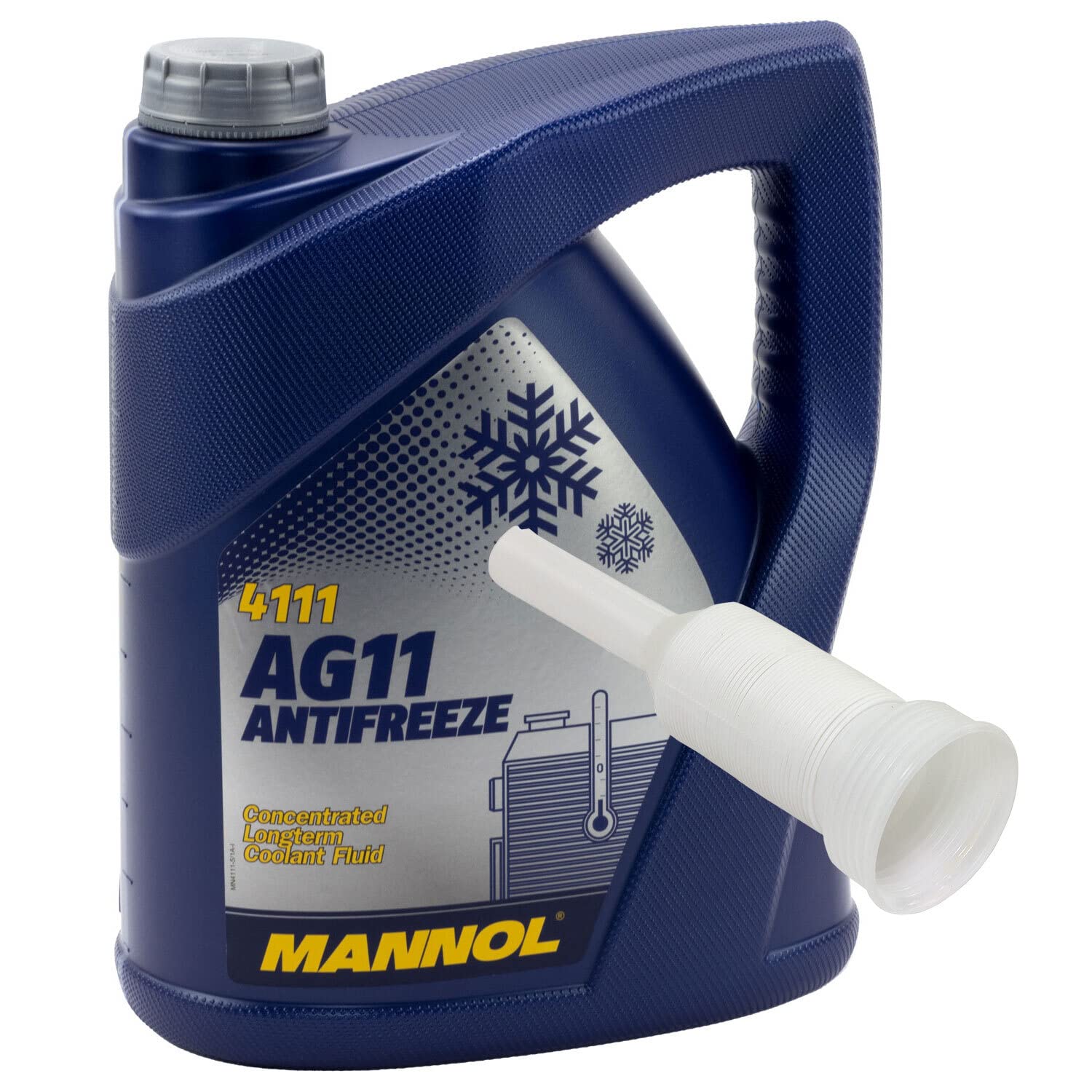 Kühlerfrostschutz Konzentrat MANNOL AG11 Longterm -40°C 5 Liter blau mit Ausgießer von MVH Bockauf