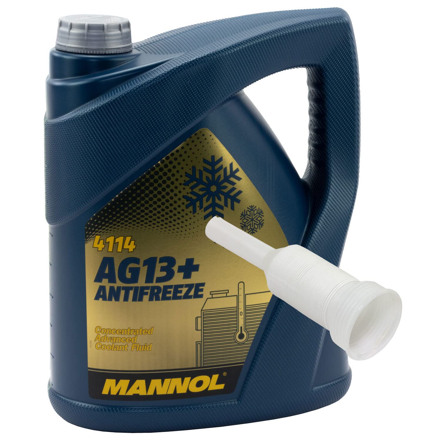 Kühlerfrostschutz Konzentrat MANNOL AG13+ Advanced -40°C 5 Liter gelb mit Ausgießer von MVH Bockauf