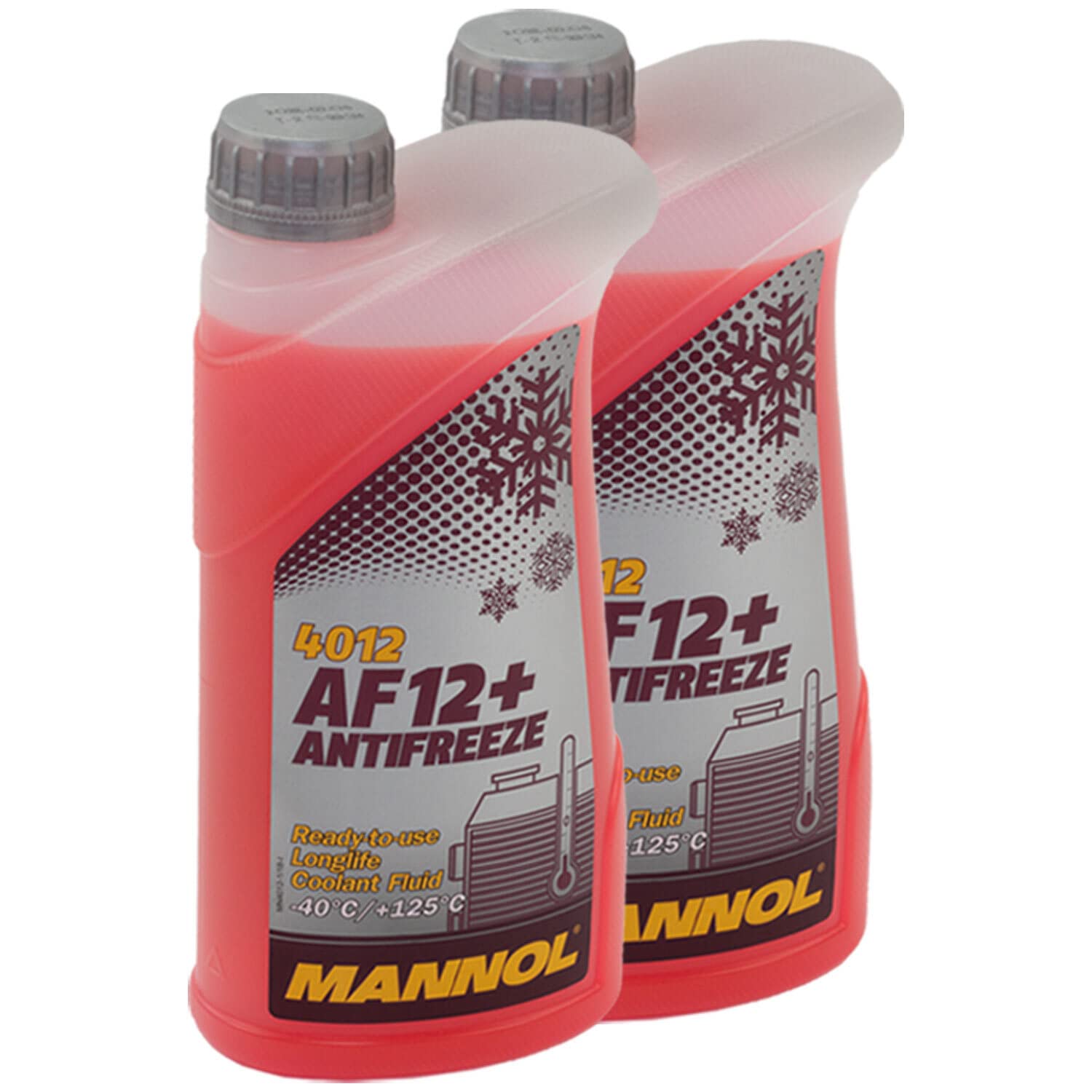 Kühlerfrostschutz MANNOL Longterm Antifreeze 2 X 1 Liter Fertiggemisch -40°C rot von MVH Bockauf