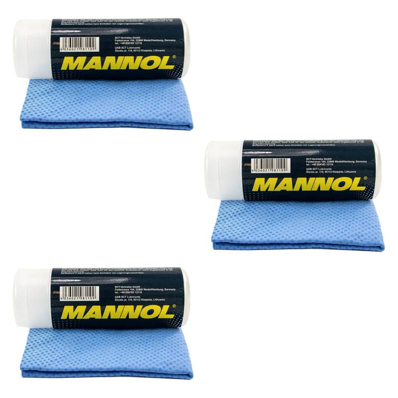 Kunstledertuch 9811 Synthetic Chamois MANNOL 3 Stück von MVH Bockauf