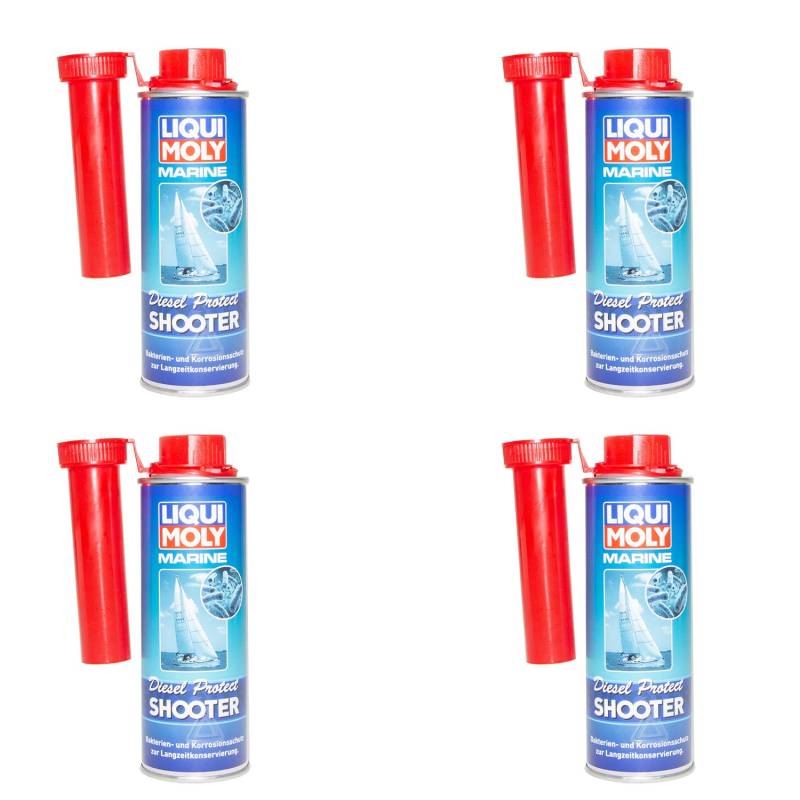 LIQUI MOLY Motor Marine 4 X 200 ml Diesel Protect Shooter Additiv Anti Bakterien von MVH Bockauf