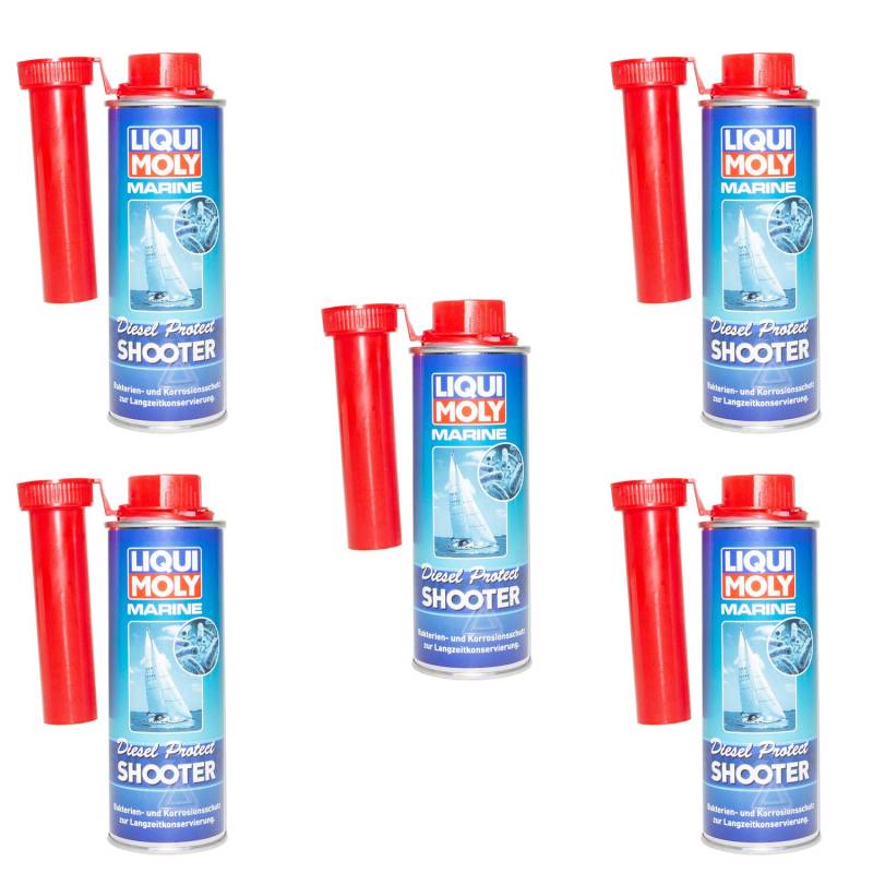 LIQUI MOLY Motor Marine Diesel Protect Shooter 5 X 200 ml Additiv Anti Bakterien von MVH Bockauf