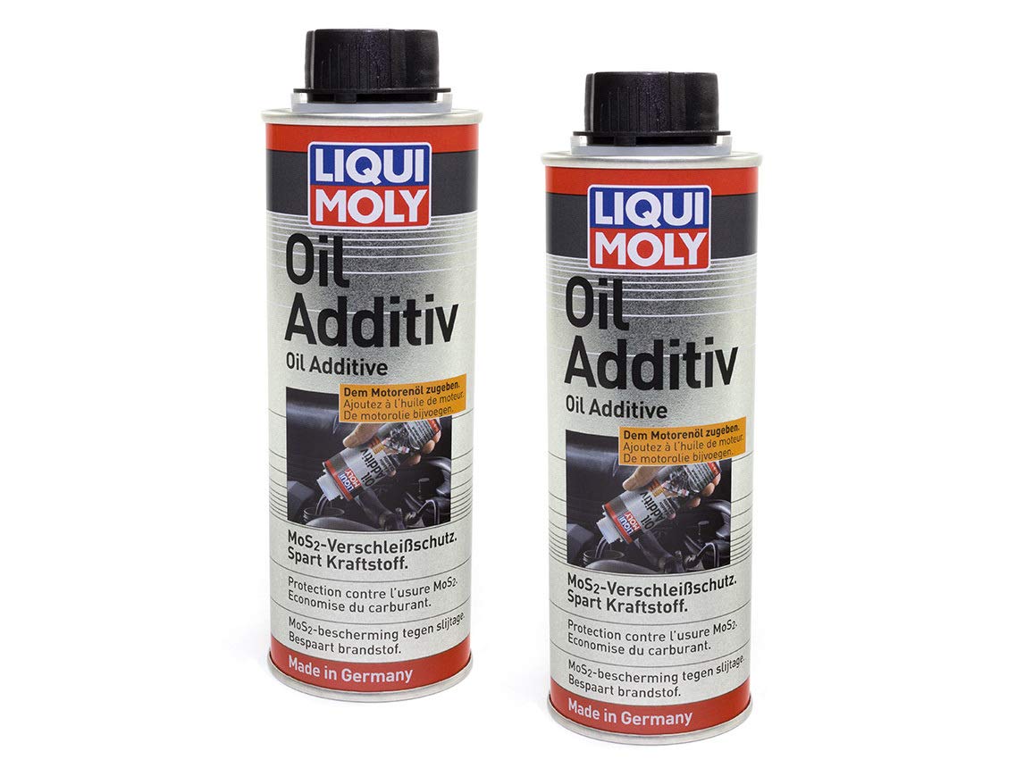 LIQUI MOLY Öl Additiv Oiladditiv 2 Stück á 200 ml MoS2 Motor Verschleißschutz von MVH Bockauf