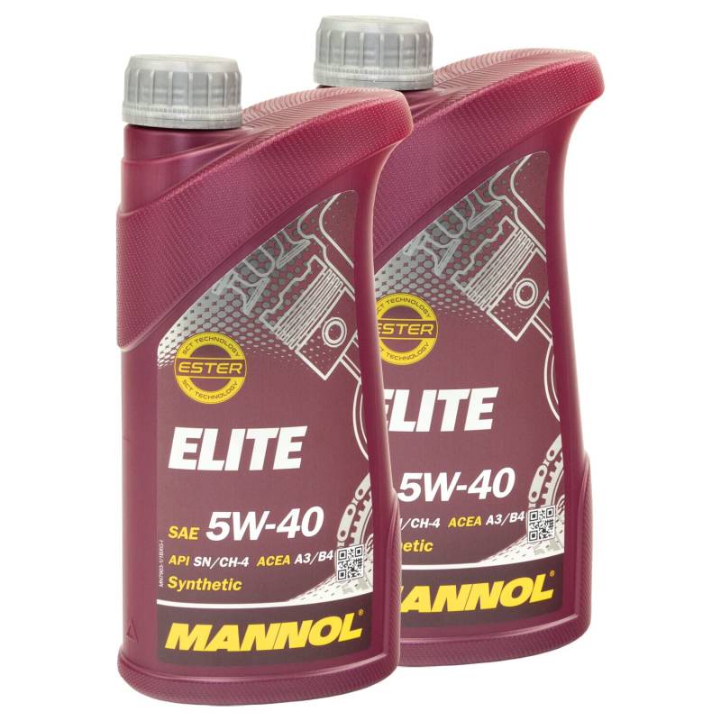 Motoröl Motor Öl MANNOL ELITE 5W40 API SN/CH-4 2 X 1 Liter von MVH Bockauf