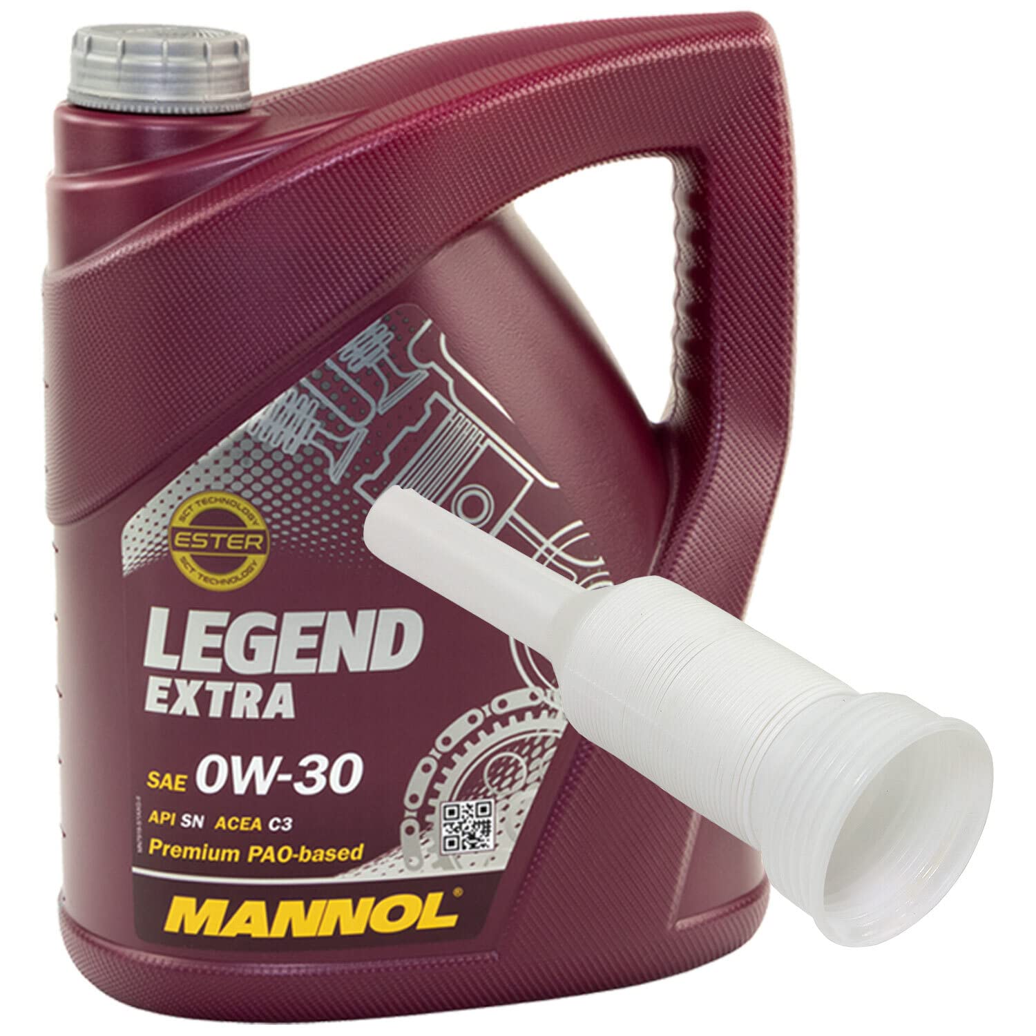 Motoröl Motor Öl MANNOL Legend Extra 0W30 API SN 5 Liter mit Ausgießer von MVH Bockauf