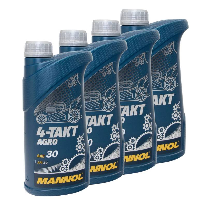 Motoröl Motor Öl für 4-Takt Traktoren Rasenmäher Agro SAE 30 MANNOL API SG 4 X 1 Liter von MVH Bockauf