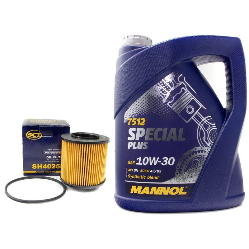 Motoröl Set Special Plus 10W-30 API SN 5 Liter + Ölfilter SH4025P von MVH Bockauf