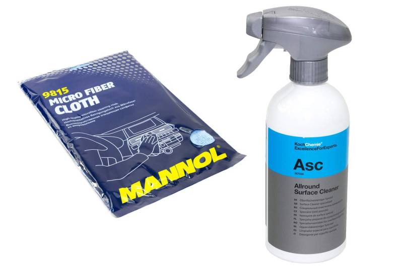 Oberflächenreiniger Asc Allround Surface Koch Chemie 500 ml inkl. Microfasertuch blau MANNOL von MVH Bockauf