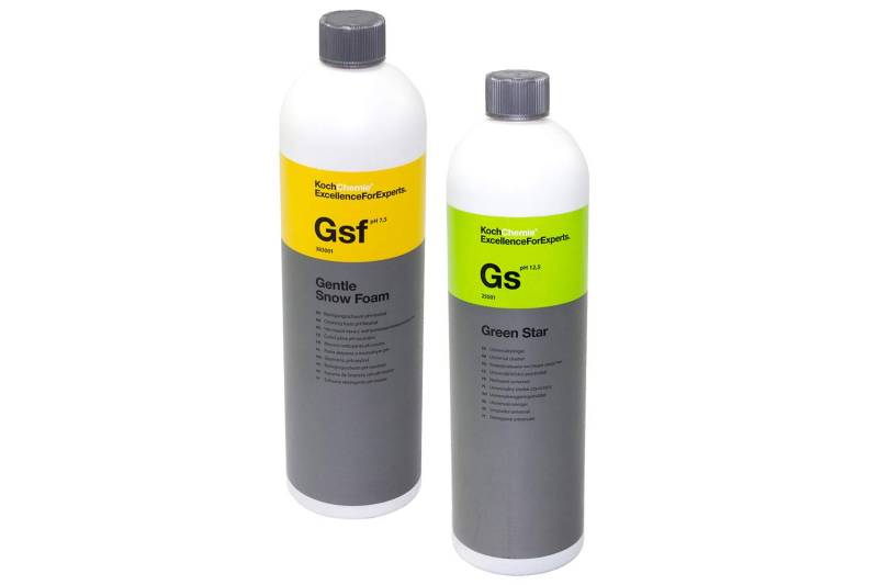 Reinigungsschaum Gsf Gentle Snow Foam Koch Chemie 1 L + Green Star Universalreiniger 1 L von MVH Bockauf