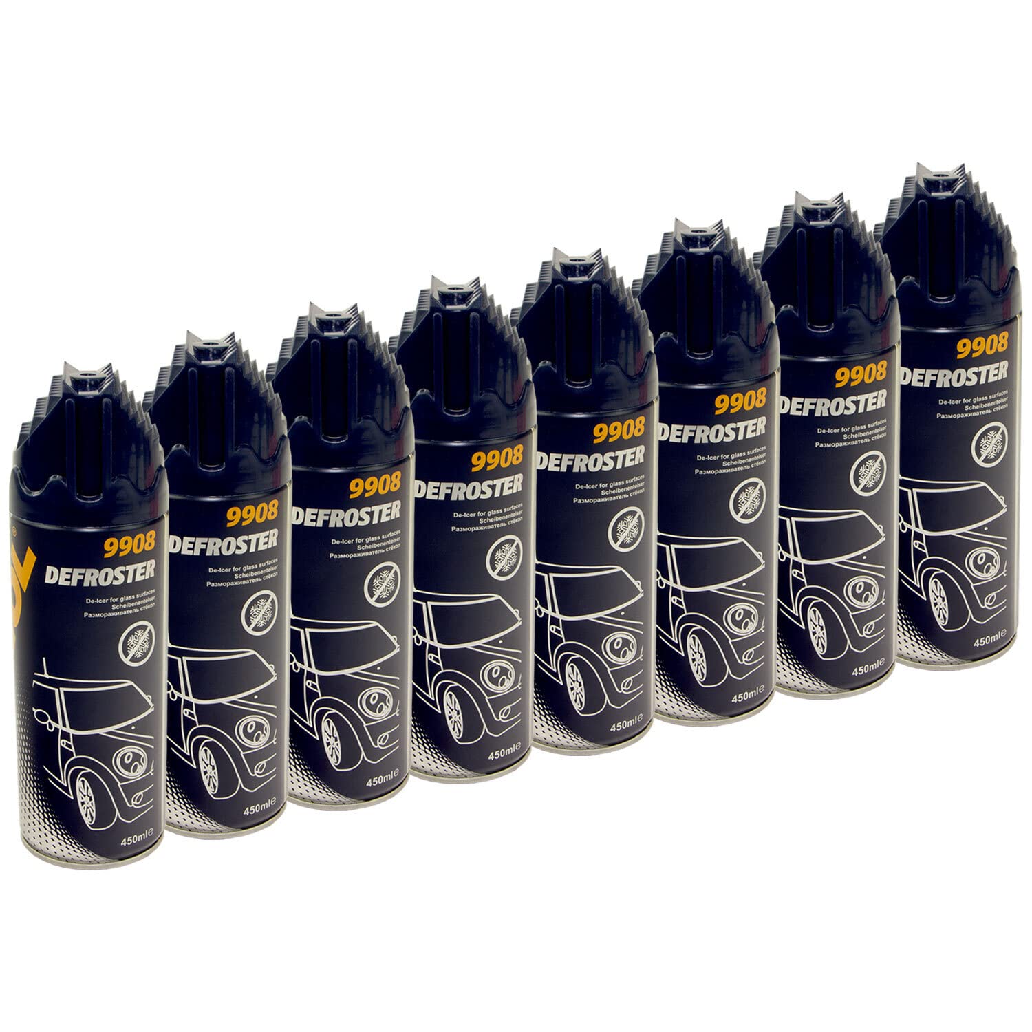 Scheibenenteiser Defroster MANNOL 8 X 450 ml von MVH Bockauf