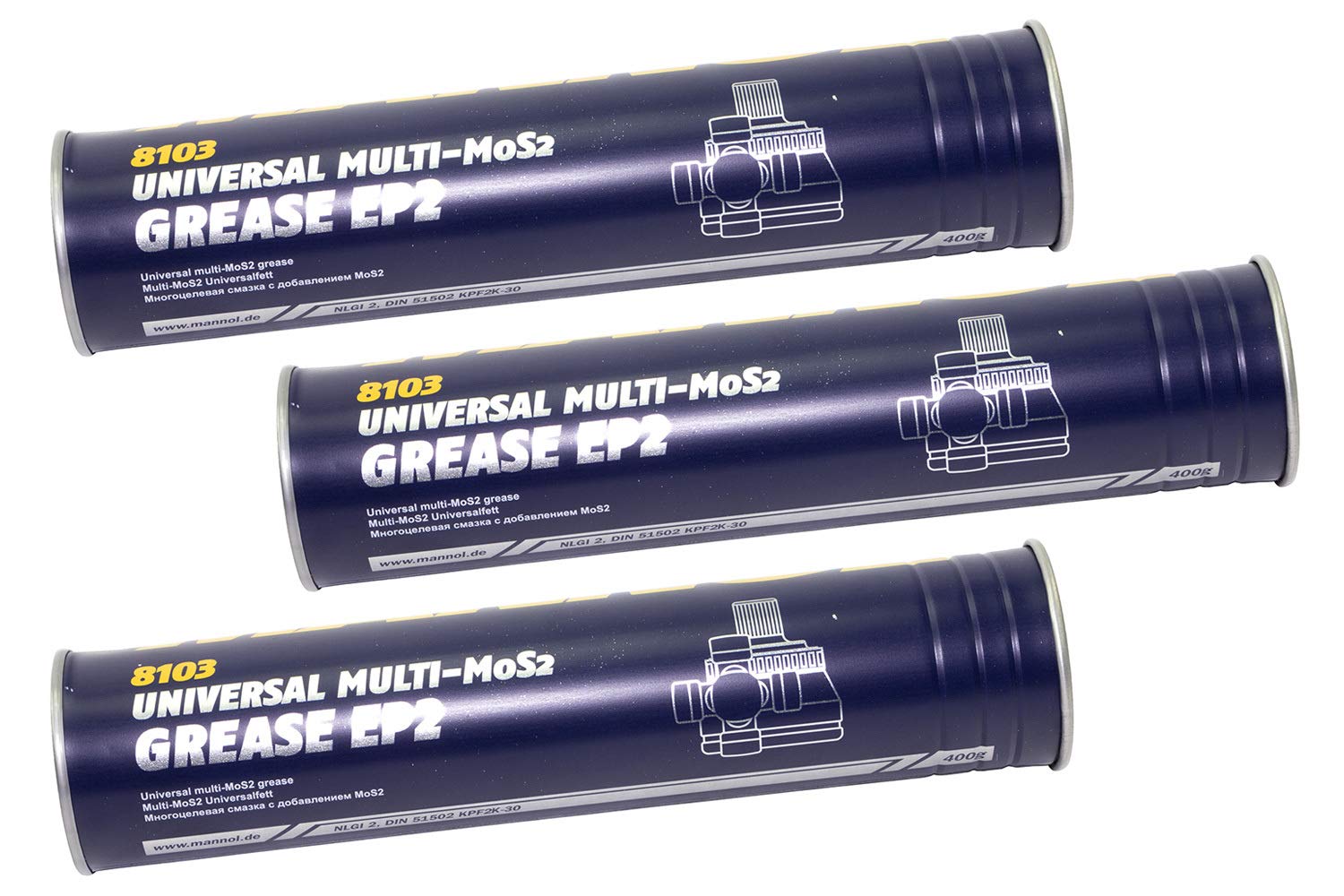 Universalfett EP-2 Multi.MoS2 Grease MANNOL 1,2 kg von MVH Bockauf