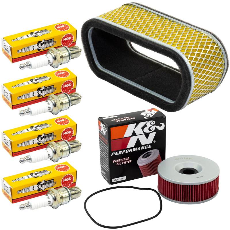 Wartungspaket Luftfilter + Ölfilter + Zündkerzen für Yamaha XS 1100 XS1100 Baujahr 1980-1983 von MVH Bockauf