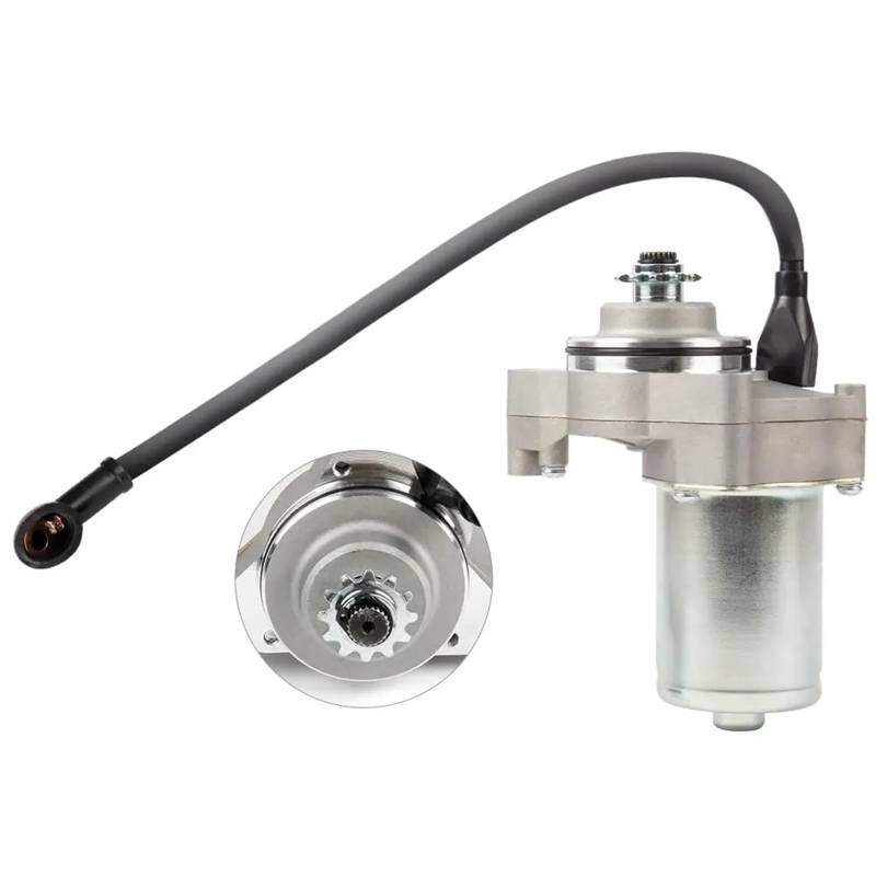 Anlassermotor 3-Bolzen-Anlasser Mit 14-Zoll-Draht, Elektrischer Anlasser Für 50 Cc/70 Cc/90 Cc/110 Cc/125 Cc Viertaktmotoren, ATV Electric Startermotor von MWCMAMBG