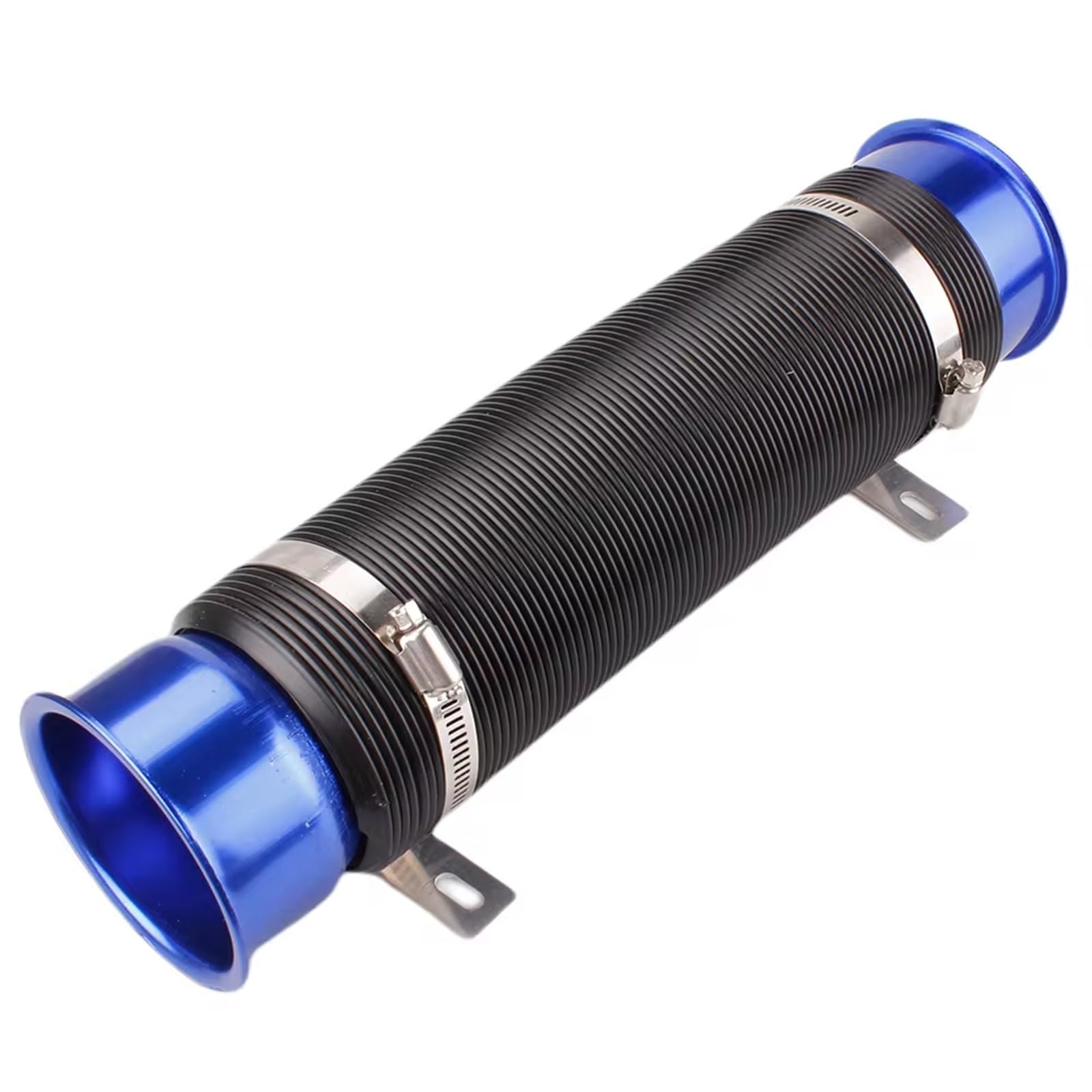 Auto Ansaugrohr 1 Stück 76 MM Auto Cold Air Turbo Intake Einlassrohr Einstellbare Flexible Kanalrohr Schlauch Kalt Feed Kanalrohr Auto Lufteinlass Ansaugschlauch(Blau) von MWCMAMBG