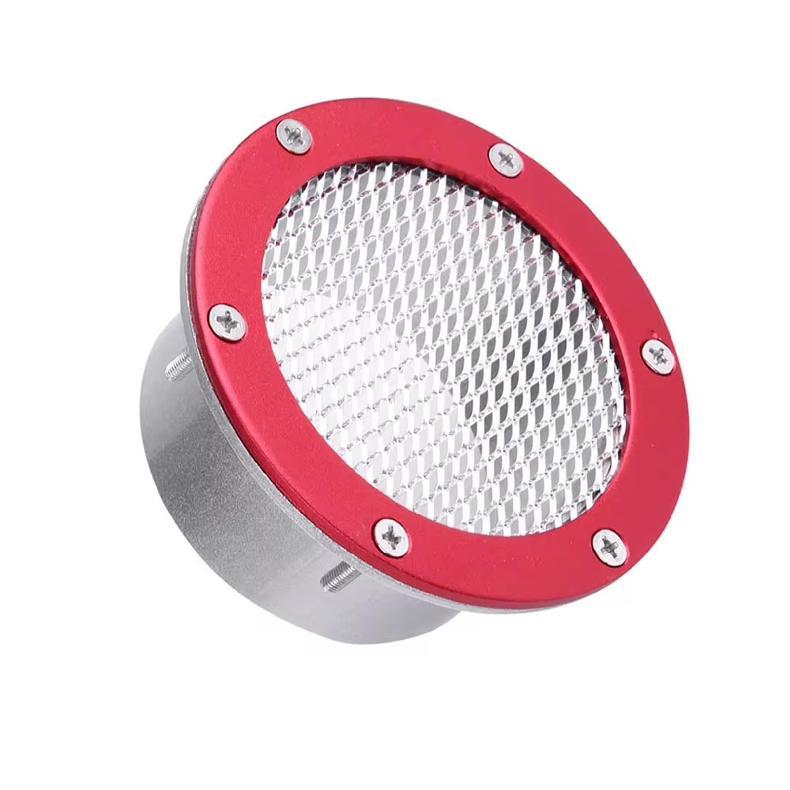 Auto Ansaugrohr 3 "Universal Aluminium Legierung Lufteinlass Abdeckung Automobil Ansaugrohr Grille Vent Einlass Blasdüse Lufteinlass Auto Zubehör Auto Lufteinlass Ansaugschlauch(3inch red) von MWCMAMBG